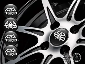 Toyota TRD Gewölbte Sticker Fortschrittlich Radiant Pulse Grid